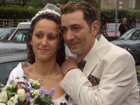 christelle et ludo a leur  mariage